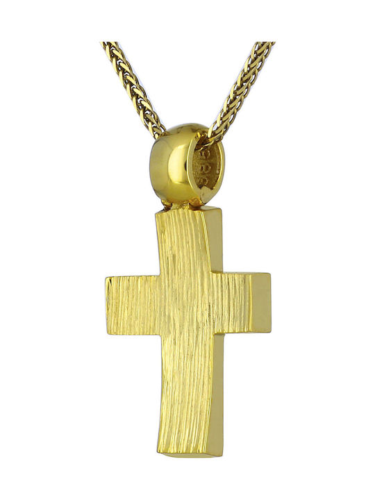 Herren Gold Kreuz 14K