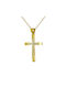 Damen Gold Kreuz 14K