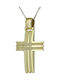 Herren Gold Kreuz 14K