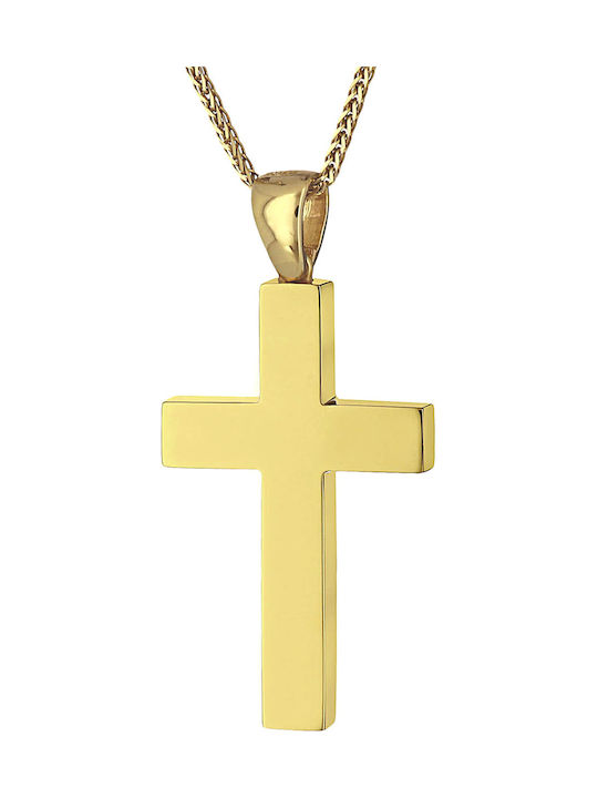 Herren Gold Kreuz 18K