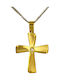 Damen Gold Kreuz 14K