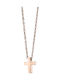 SOFI Cross from Rose Gold Plated Steel with Chain
