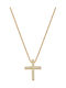 Cross from Gold Plated Silver with Chain