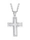 Herren Kreuz aus Silber mit Kette