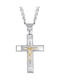 Men's Cross with the Crucified from Silver with Chain