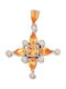 Women's White Gold Cross 14K