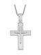 Women's White Gold Cross 14K with Chain