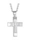 Herren Kreuz aus Silber mit Kette