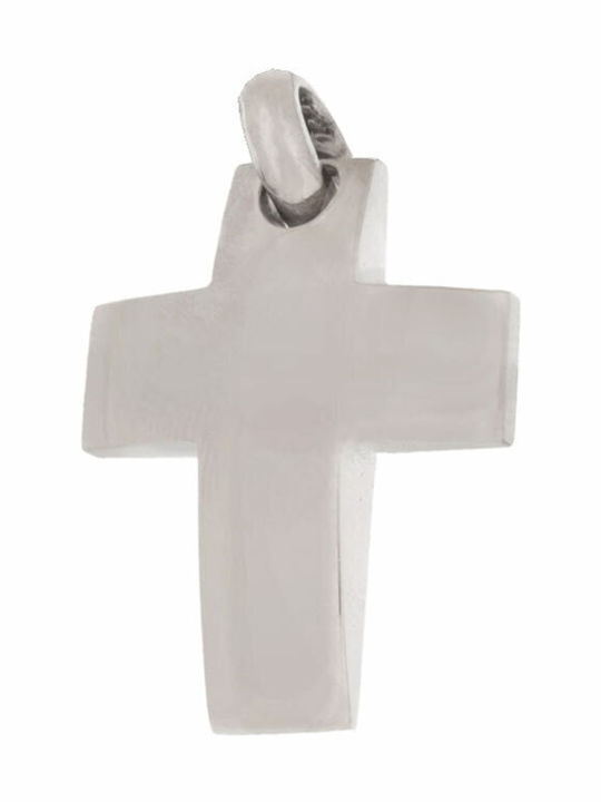 Abadianakis Men's White Gold Cross 14K