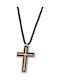 Men's Cross from Silver with Cord