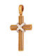 Herren Gold Kreuz 18K