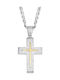 Herren Kreuz aus Silber mit Kette