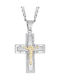 Men's Cross with the Crucified from Silver with Chain