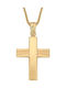 Men's Gold Cross 14K with Chain