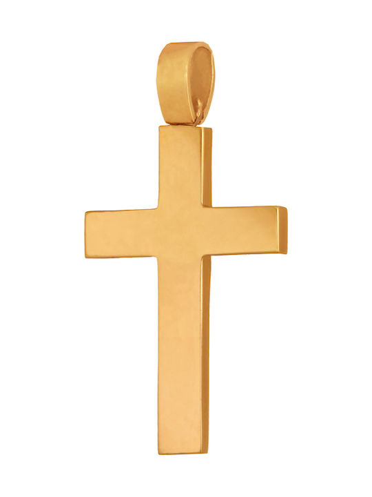 Herren Gold Kreuz 14K