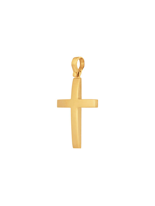 Herren Gold Kreuz 14K