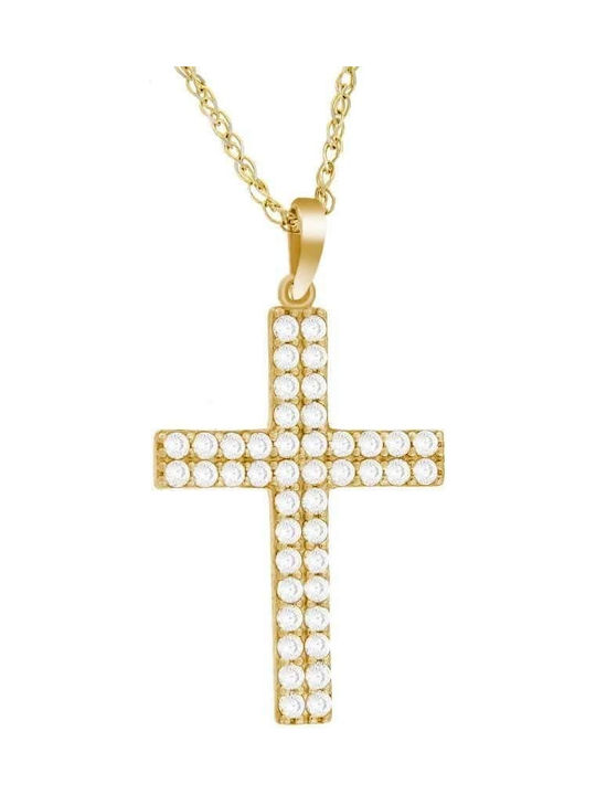 Femeiesc Aur Cruce 14K