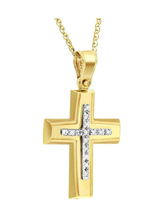 Femeiesc Aur Cruce 14K