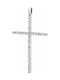 Women's White Gold Cross 18K