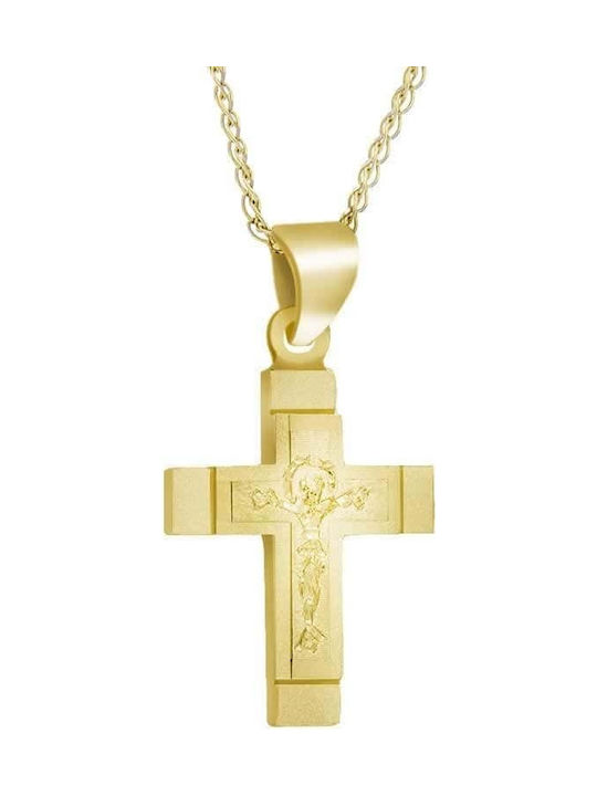 Men's Gold Cross 14K with the Crucified