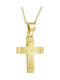 Men's Gold Cross 14K with the Crucified