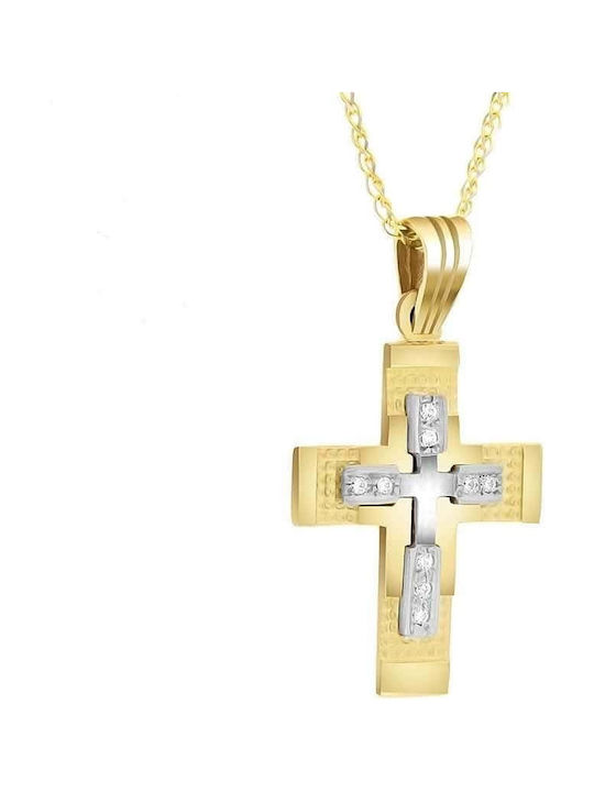 Femeiesc Aur Cruce 14K