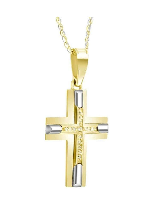 Femeiesc Aur Cruce 14K