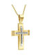 Femeiesc Aur Cruce 14K