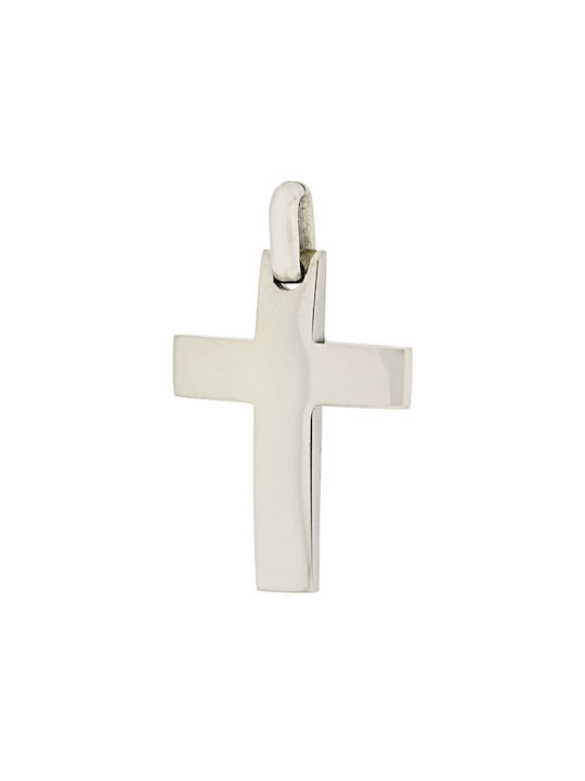 White Gold Cross 14K