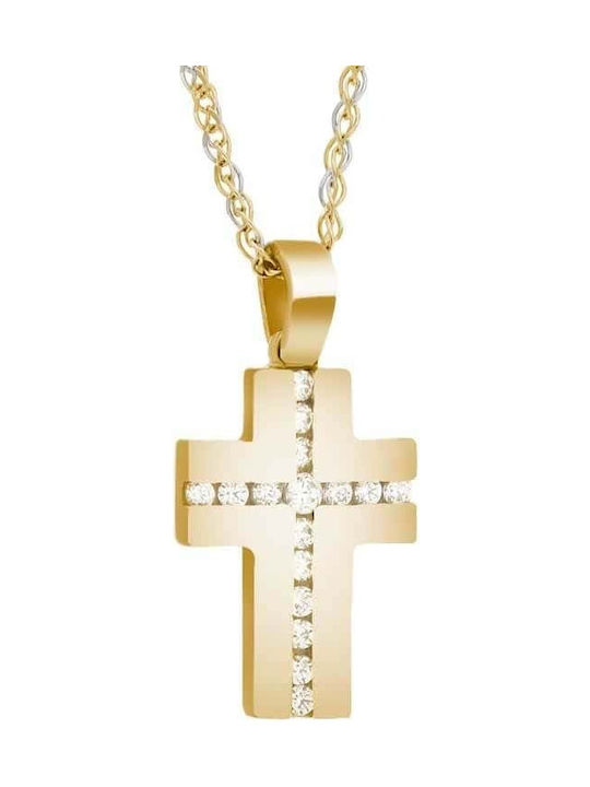 Femeiesc Aur Cruce 14K