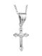 Men's White Gold Cross 14K with the Crucified