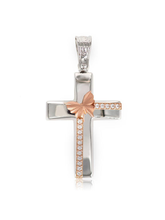 Damen Gold Kreuz 14K