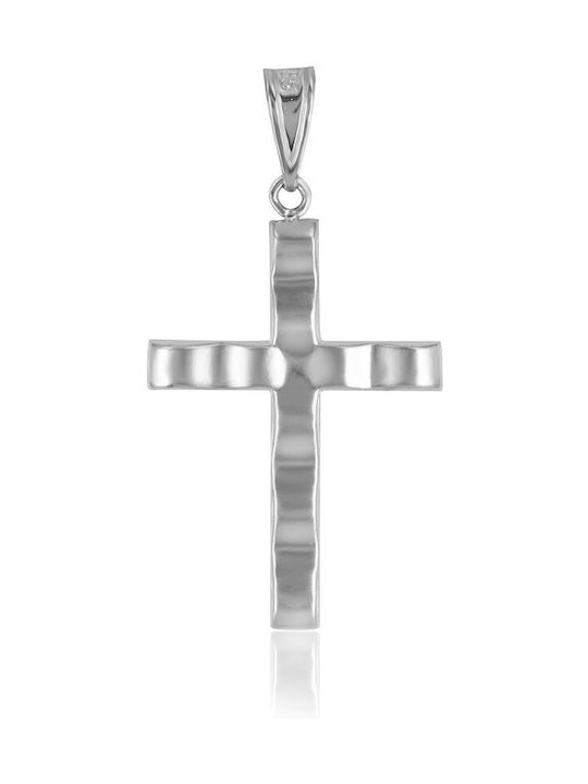 White Gold Cross 14K