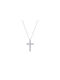 Women's White Gold Cross 14K with Chain