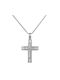 Women's White Gold Cross 14K with Chain