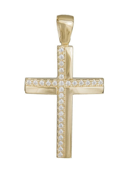 Damen Gold Kreuz 14K