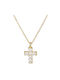 Damen Gold Kreuz 14K