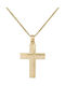 Men's Gold Cross 14K with Chain