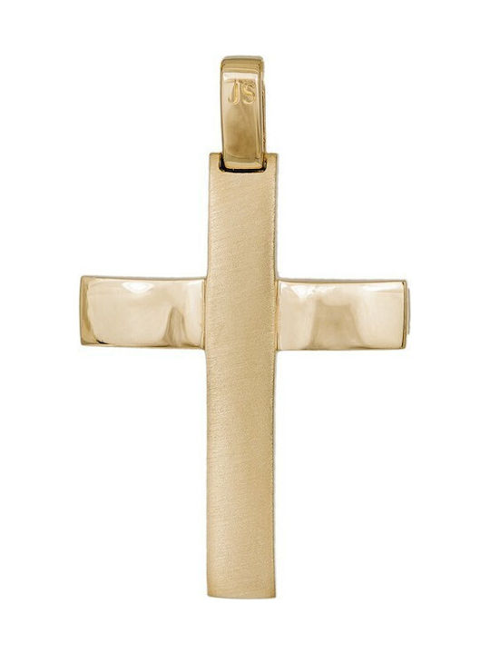 Herren Gold Kreuz 14K