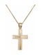 Herren Gold Kreuz 14K mit Kette