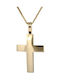 Herren Gold Kreuz 14K mit Kette