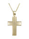 Men's Gold Cross 18K with Chain