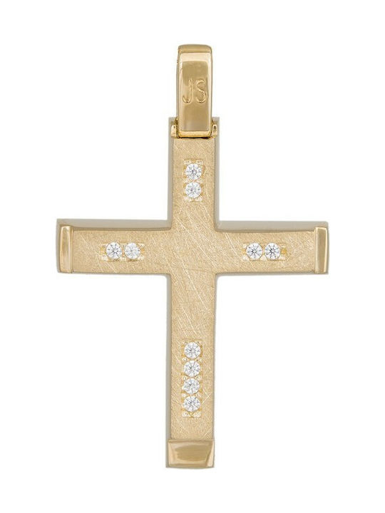 Damen Gold Kreuz 14K