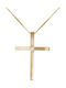 Damen Gold Kreuz 18K mit Kette