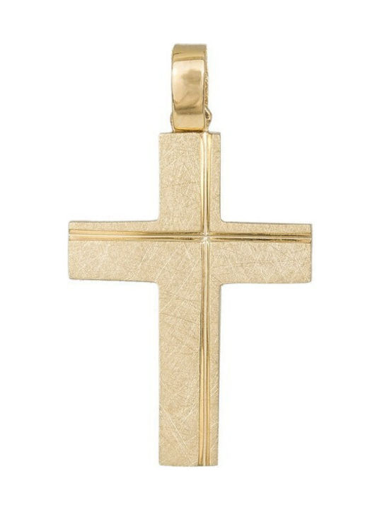 Herren Gold Kreuz 14K