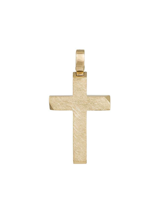 Herren Gold Kreuz 14K