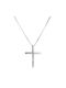 Women's White Gold Cross 14K with Chain