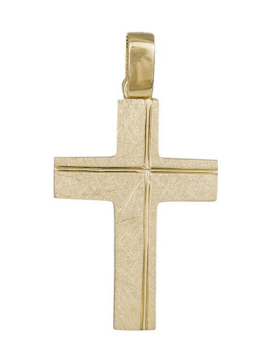 Herren Gold Kreuz 14K