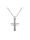 Women's White Gold Cross 14K with Chain