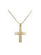 Herren Gold Kreuz 9K mit Kette